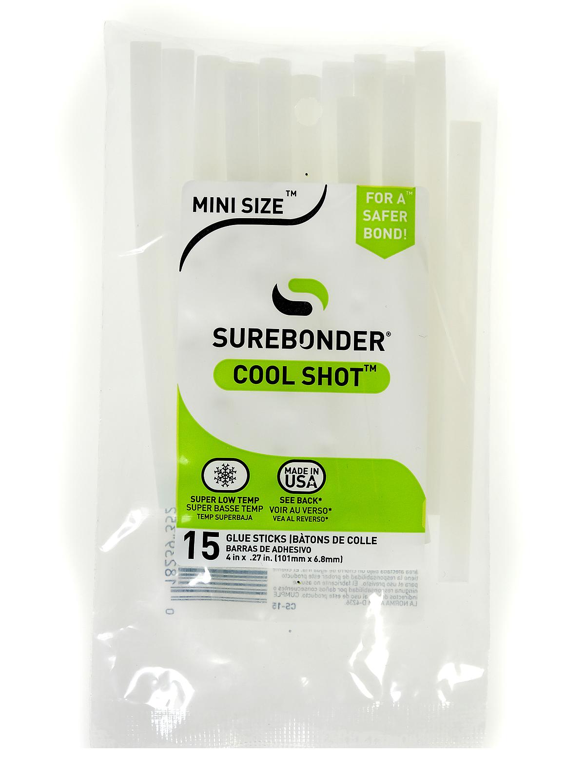 Cool Shot Super Low-Temp Mini Glue Gun mini glue sticks (pack of 15)