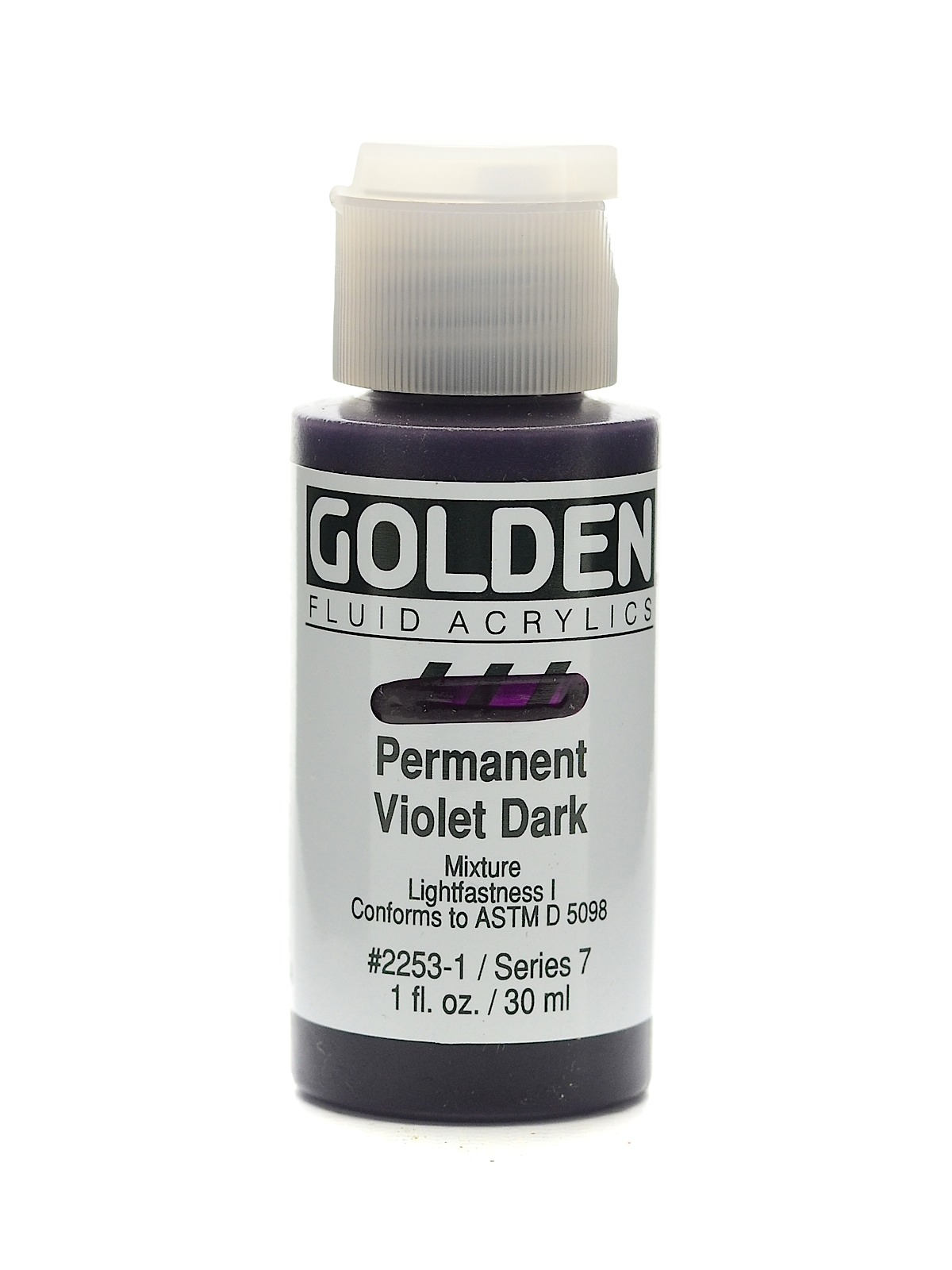 Fluid Acrylics permanent violet dark 1 oz.