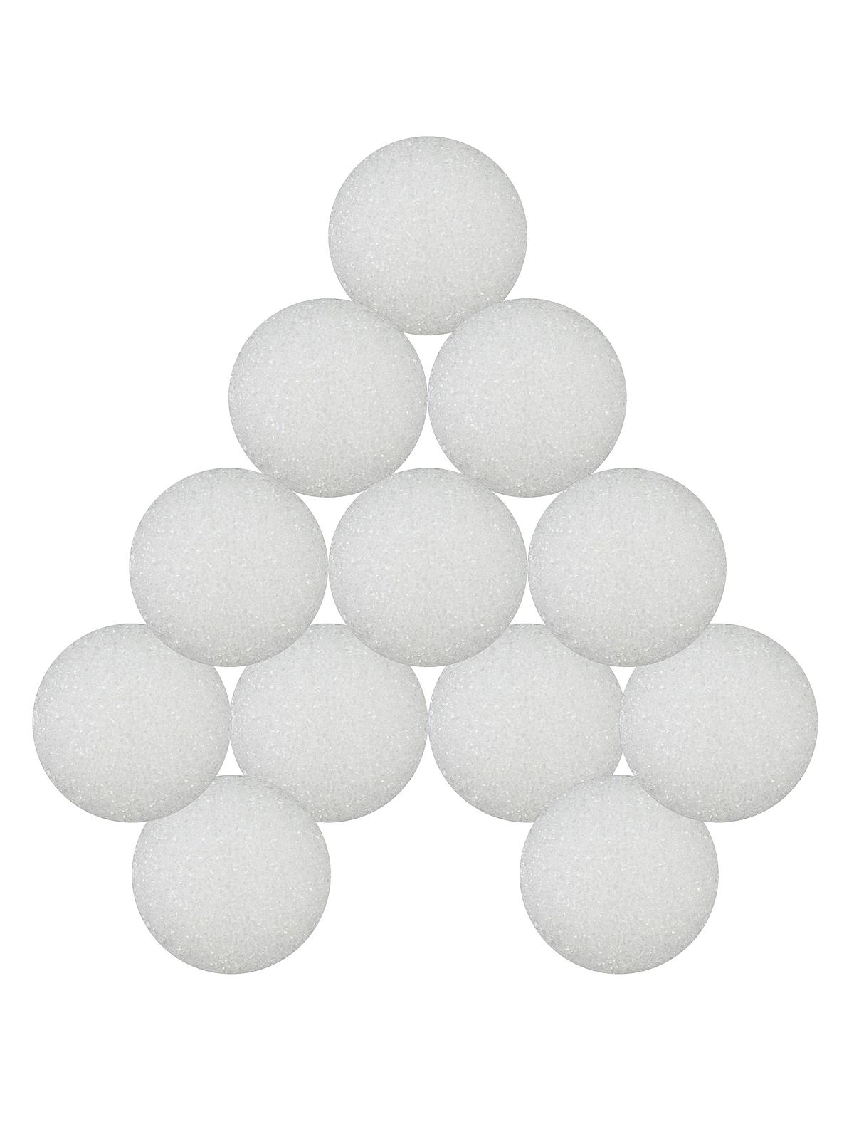 Styrofoam Snowballs 1 1 2 In. Pack Of 12