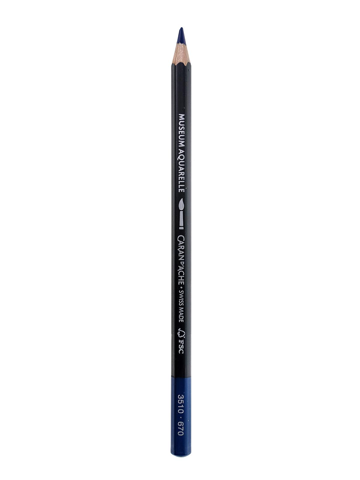 Museum Aquarelle Colored Pencils permanent blue 670