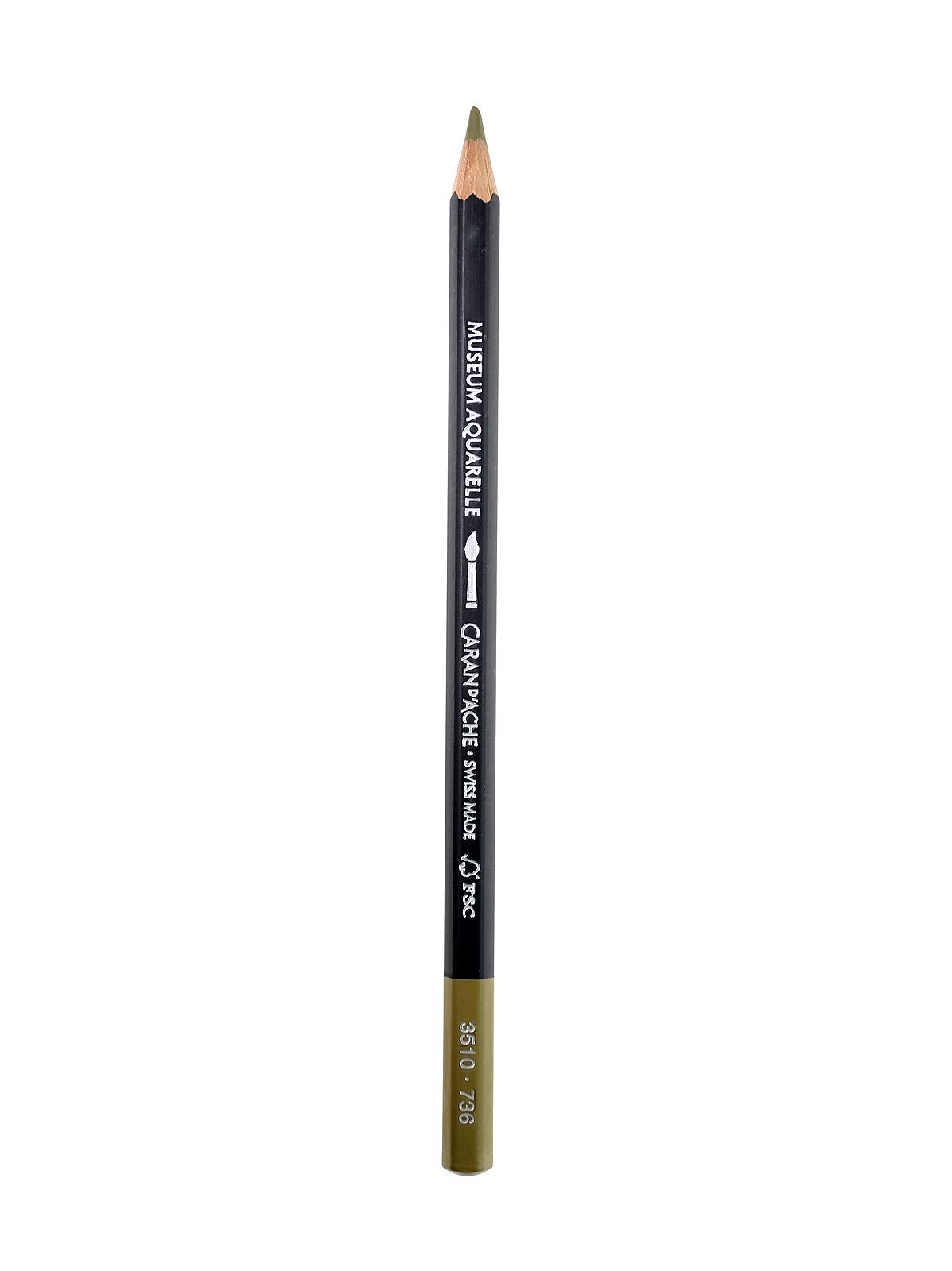 Museum Aquarelle Colored Pencils brown olive 50% 736