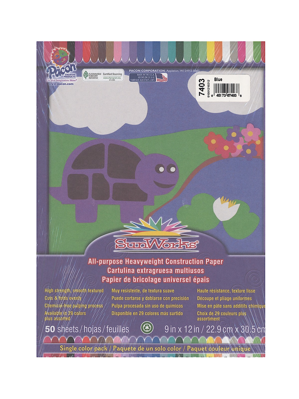 Sunworks Construction Paper blue 9 in. x 12 in.