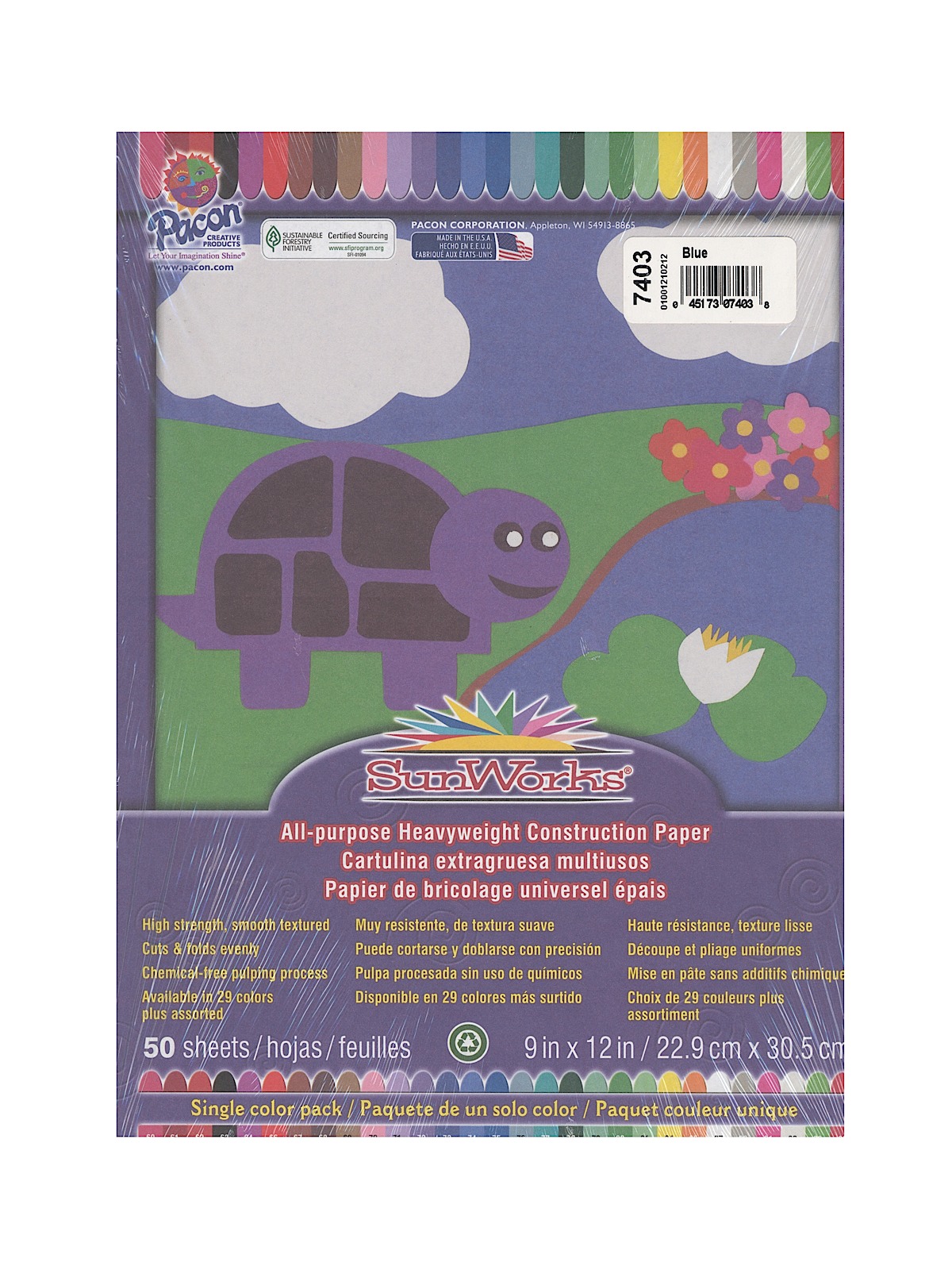 Sunworks Construction Paper Blue 9 In. X 12 In.