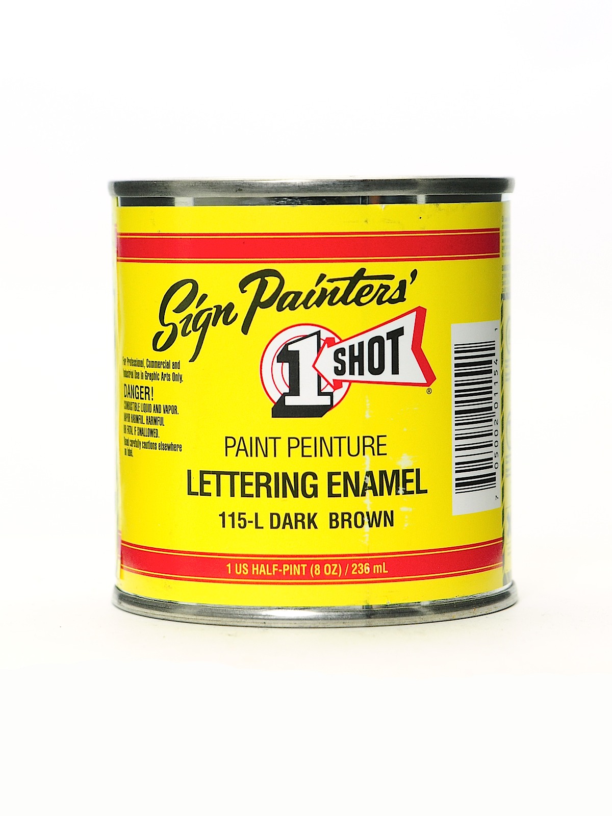 Lettering Enamel Dark Brown Half Pint 115l