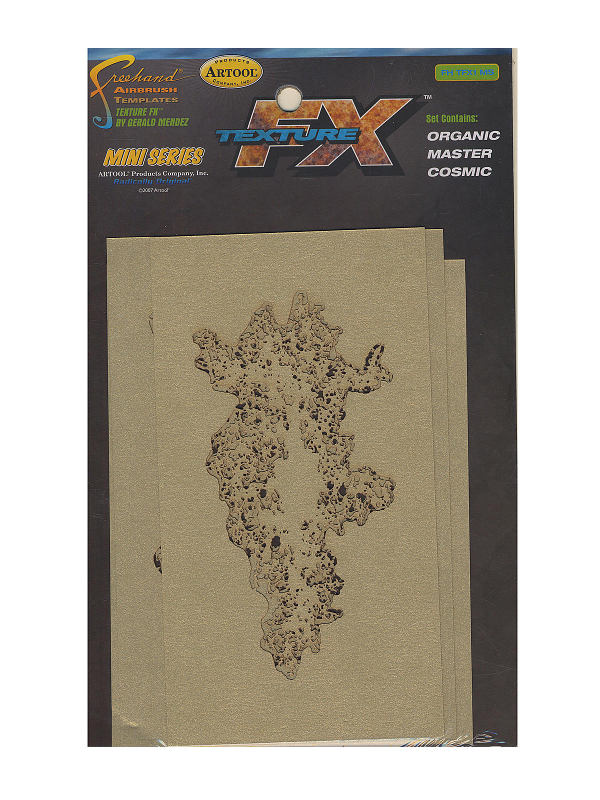 Texture Mini Series Airbrush Templates FX1 Set Of 3