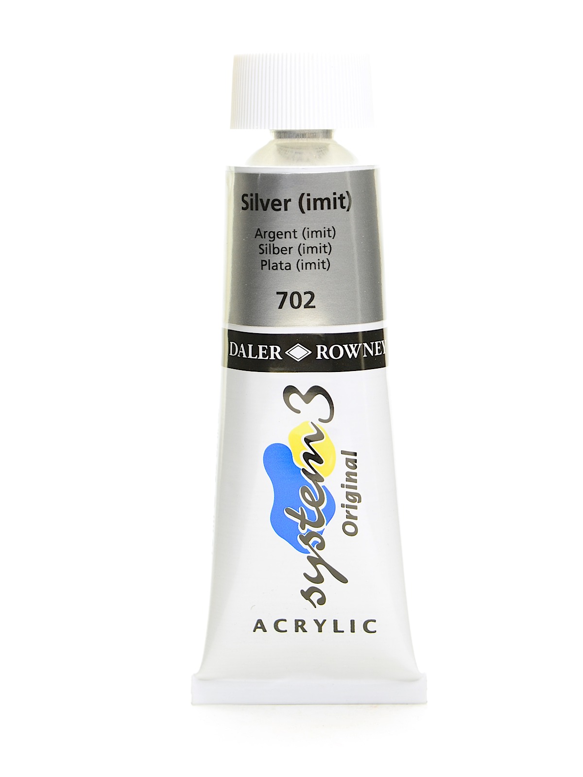 System 3 Acrylic Colour Silver Hue 75 Ml