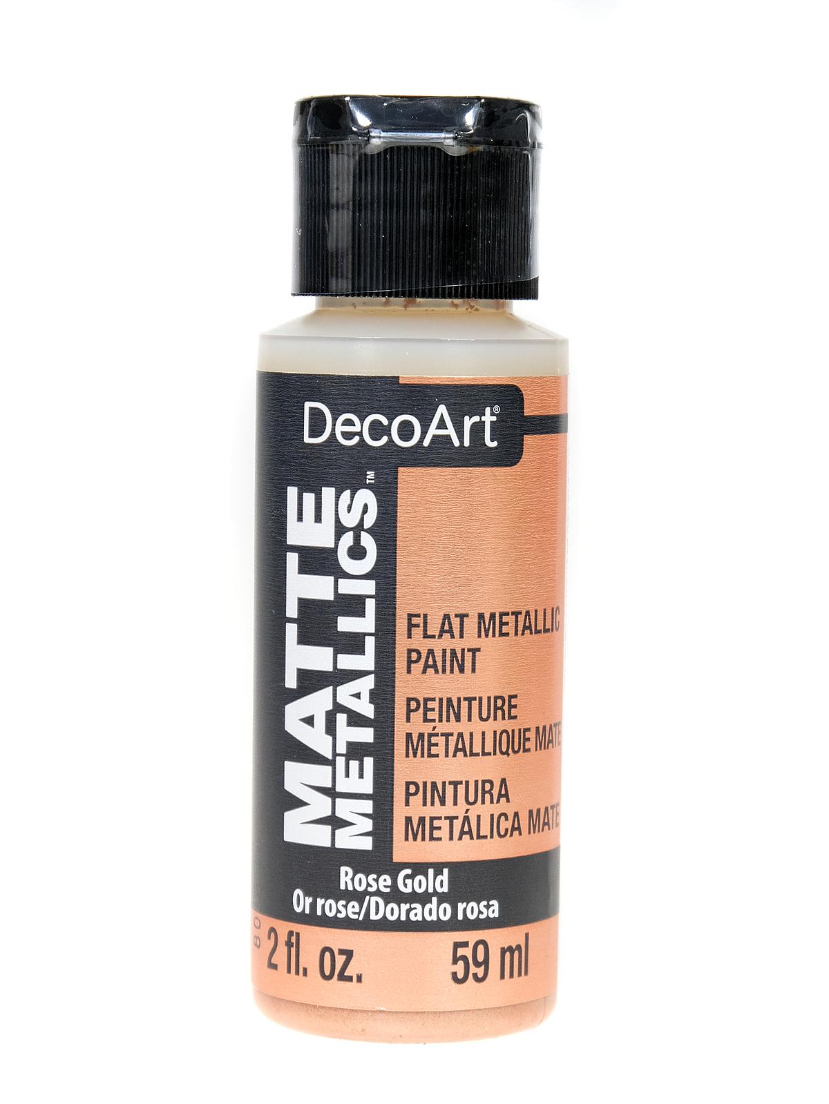 Matte Metallics Paint rose gold 2 oz.
