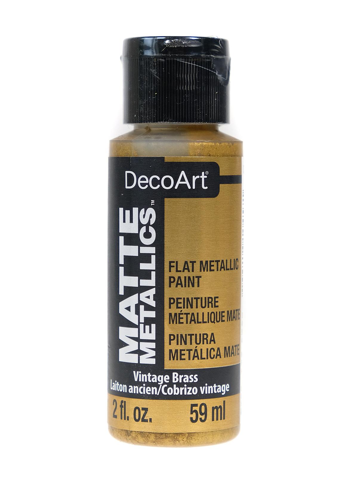 Matte Metallics Paint vintage brass 2 oz.