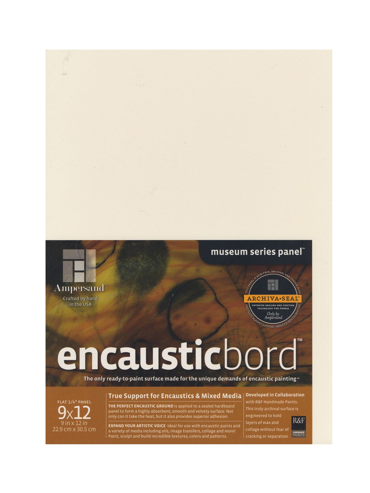 Encausticbord 9 in. x 12 in. 1 4 in. each
