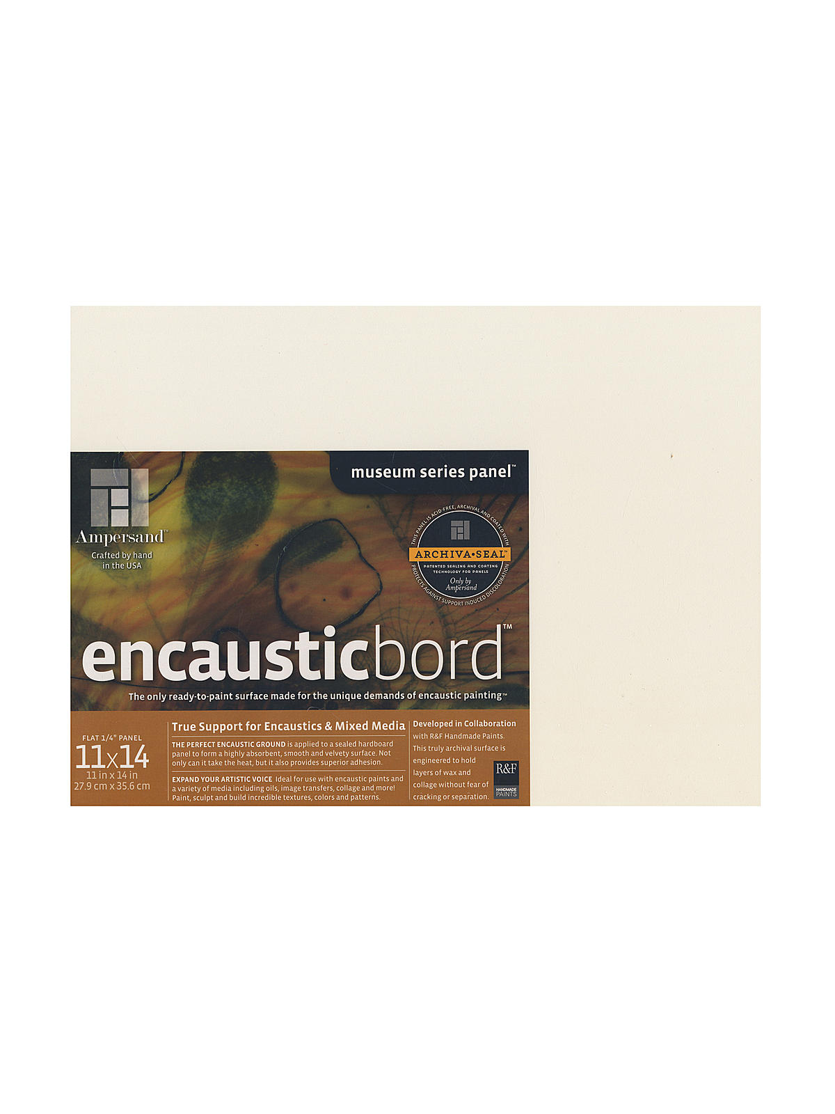 Encausticbord 11 in. x 14 in. 1 4 in. each
