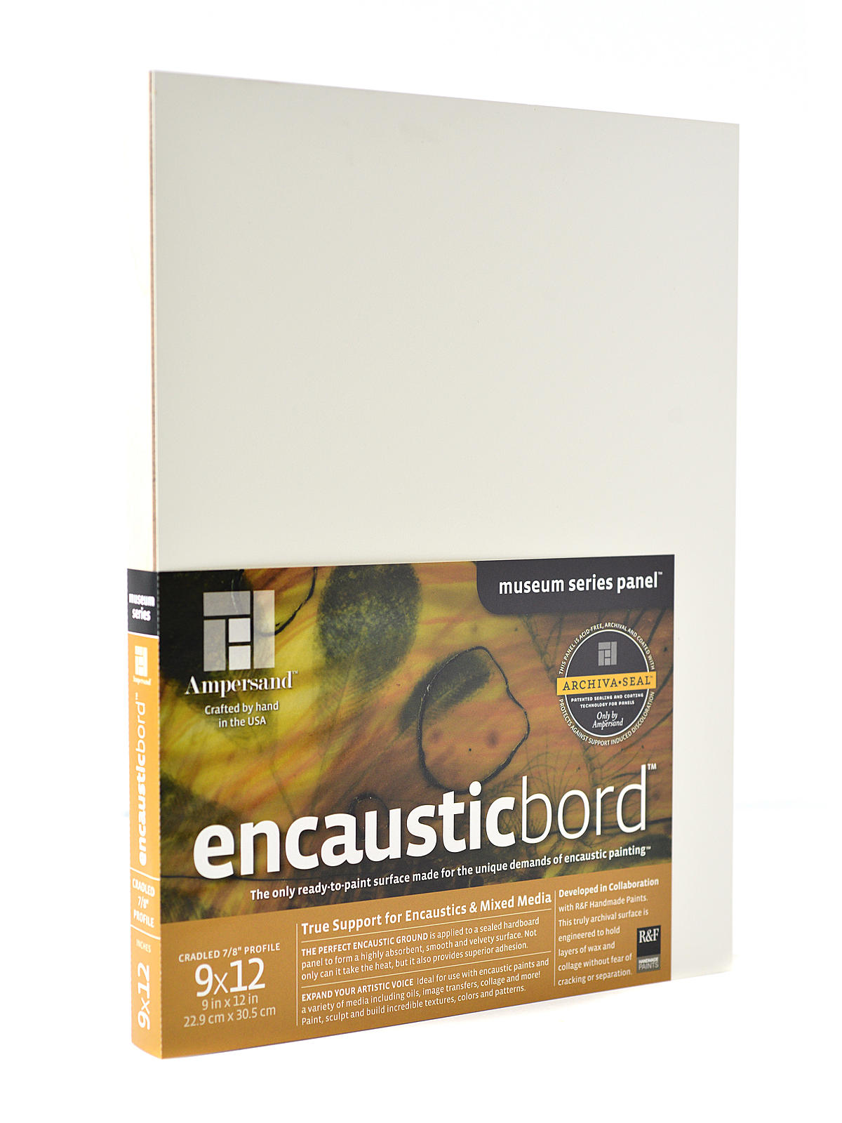 Encausticbord 9 in. x 12 in. 7 8 in. each
