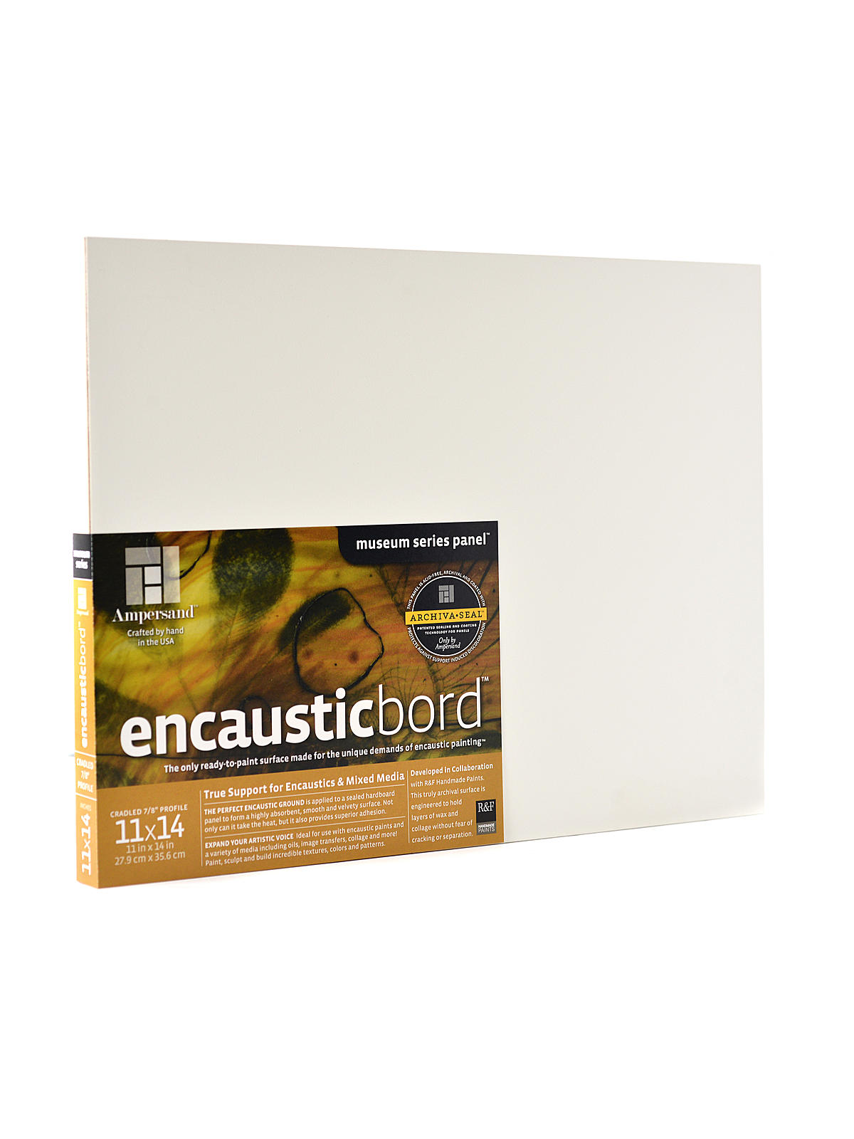 Encausticbord 11 in. x 14 in. 7 8 in. each