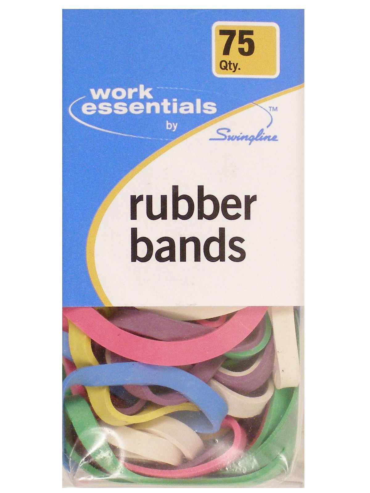 Work Essentials Colored Rubber Bands pack of 75