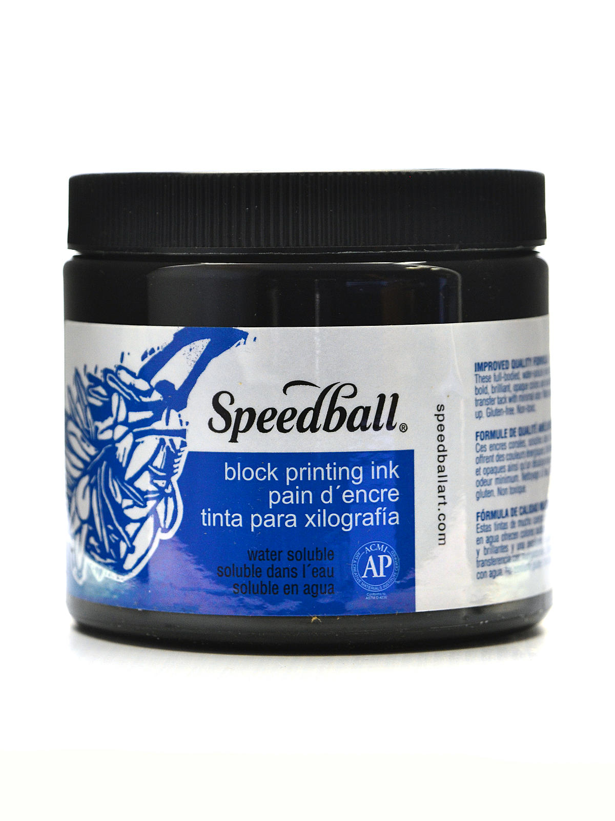 Block Printing Water Soluble Ink black 16 oz.