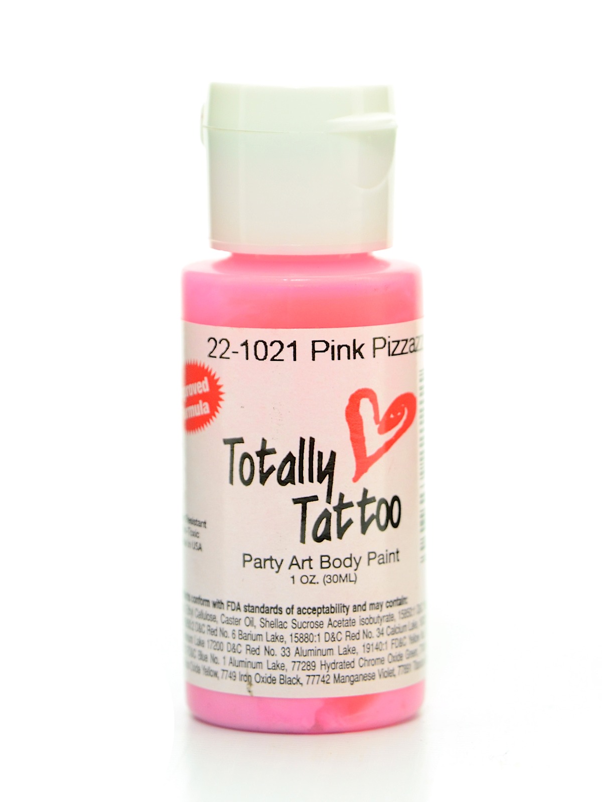 Totally Tattoo System Body Paint Pink Pizzazz 1 Oz.