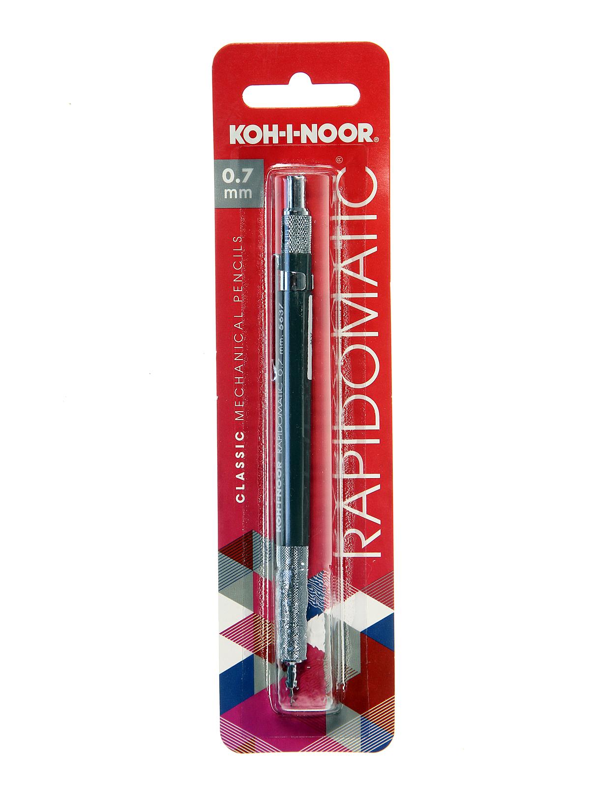 Rapidomatic Mechanical pencil 5637 grey barrel 0.7 mm each carded