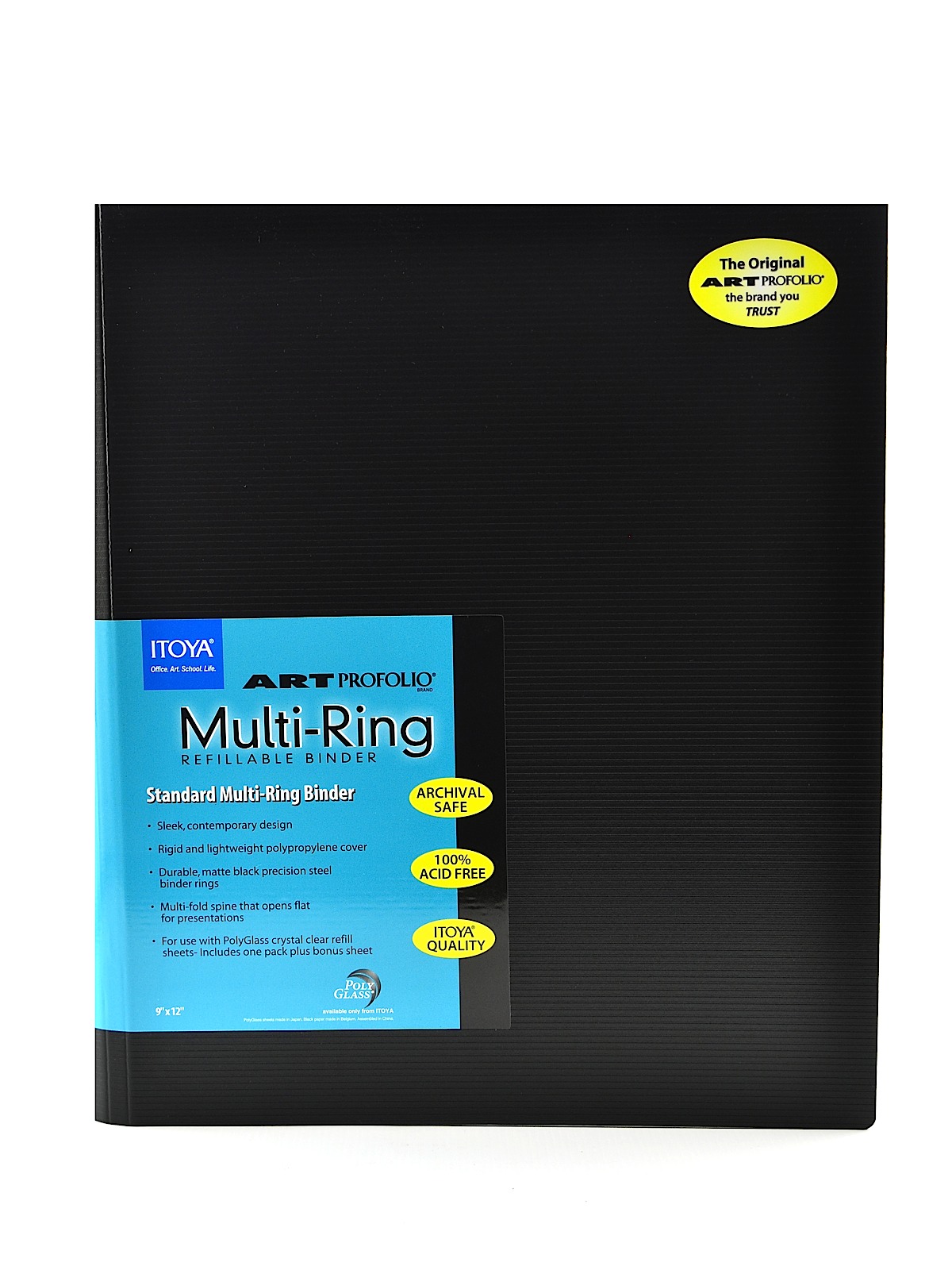 Art Profolio Multi-Ring Binder 9 in. x 12 in. vertical binder