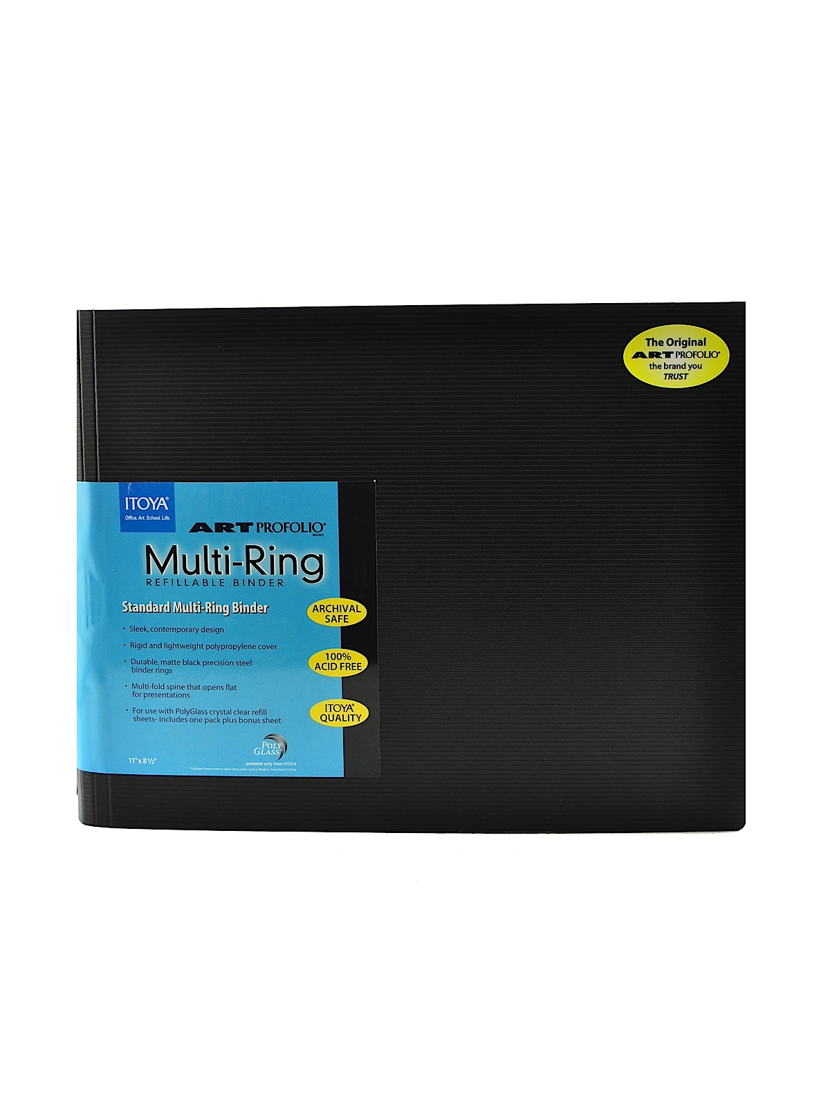 Art Profolio Multi-Ring Binder 11 in. x 8 1 2 in. horizontal binder