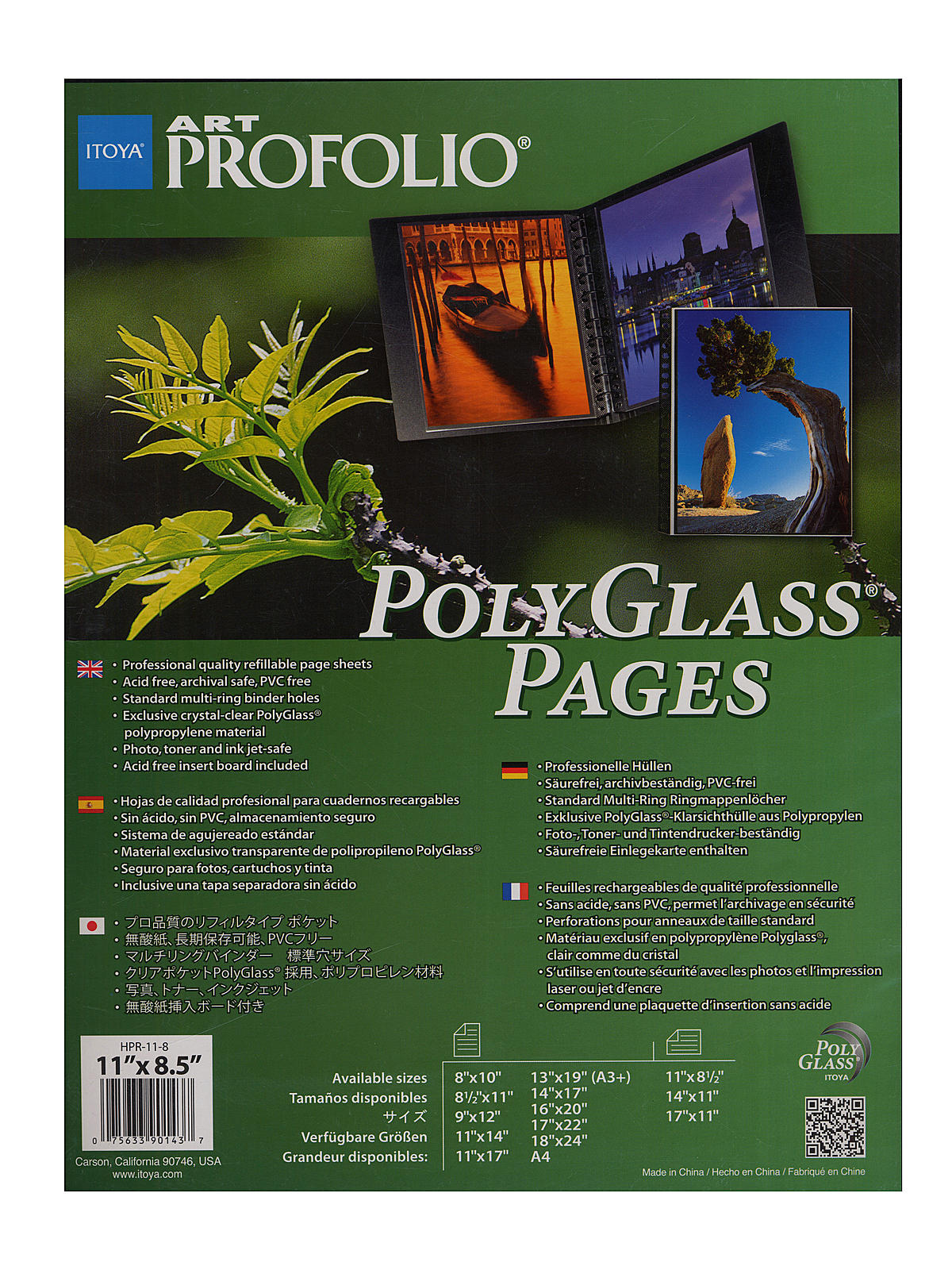 Polyglass Pages 11 In. X 8 1 2 In. Horizontal Pack Of 10