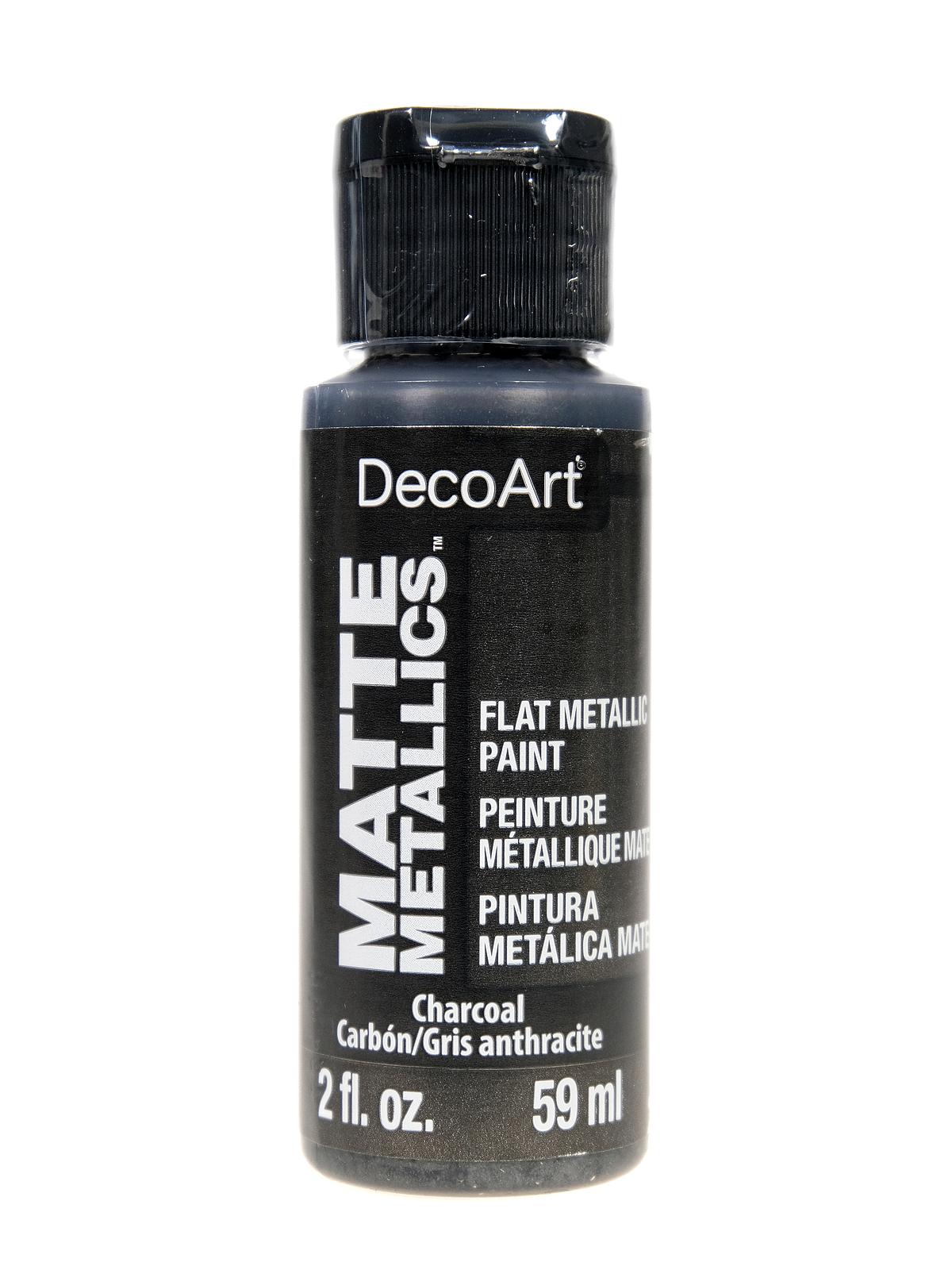 Matte Metallics Paint charcoal 2 oz.