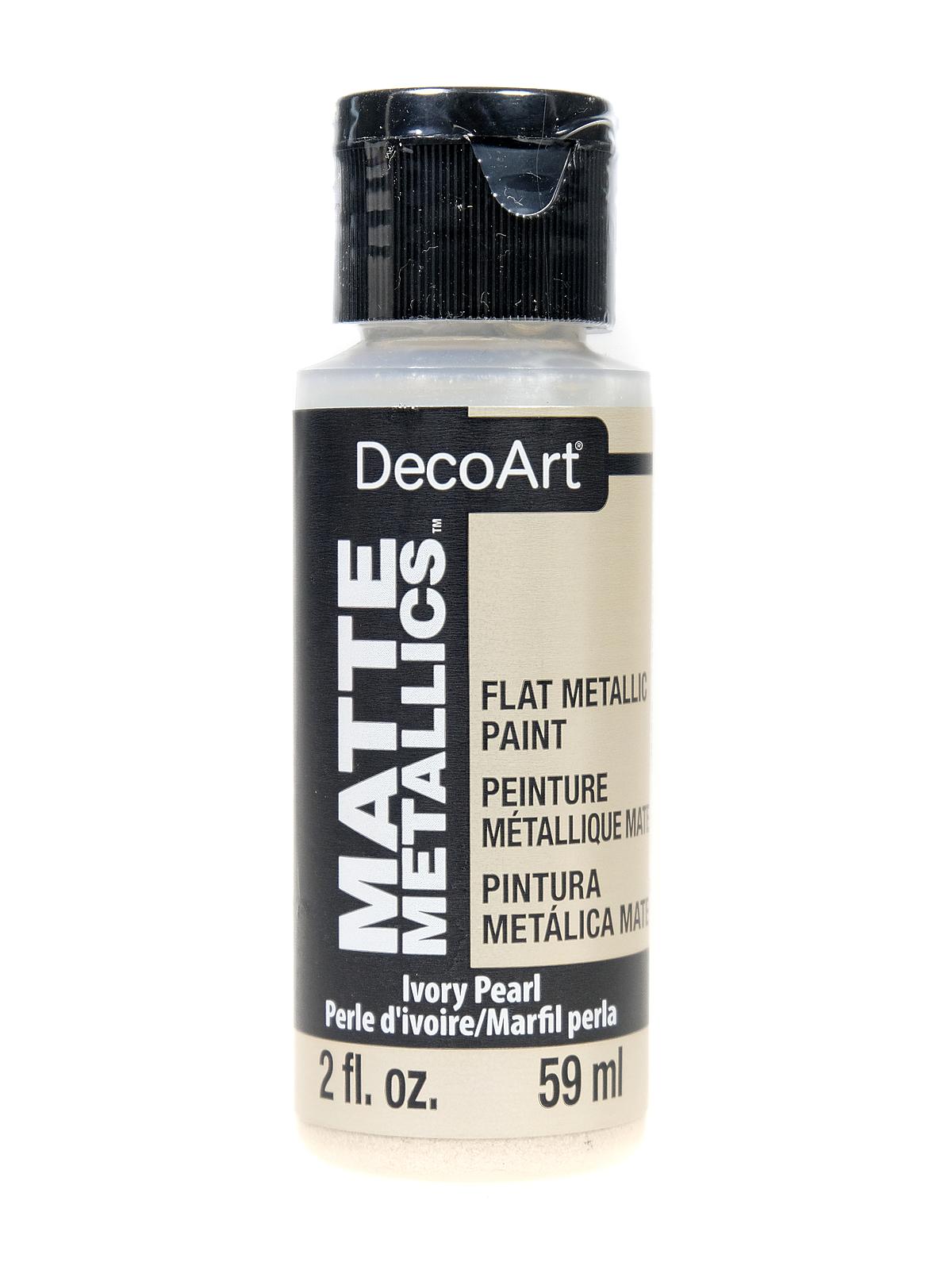 Matte Metallics Paint ivory pearl 2 oz.
