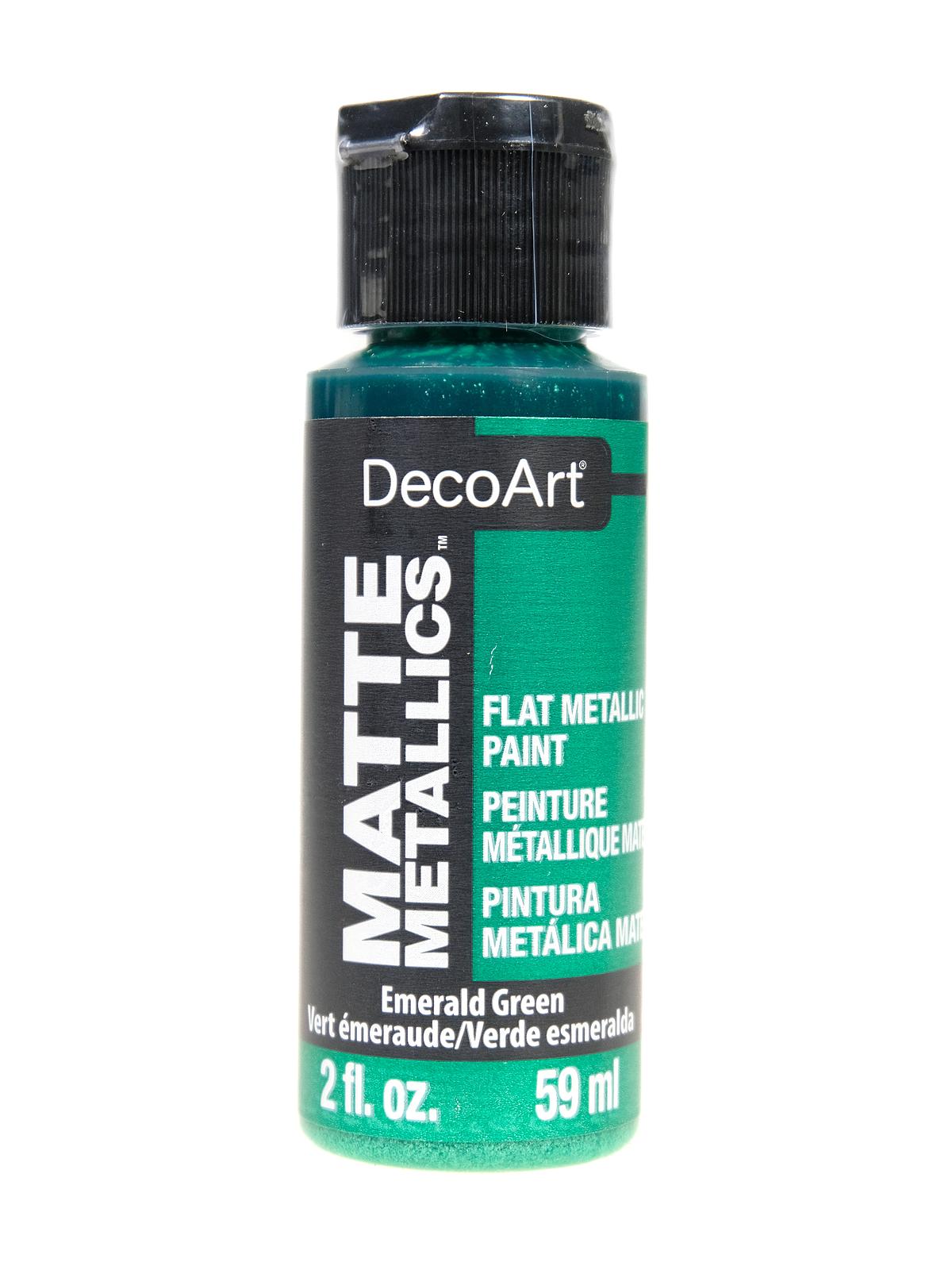 Matte Metallics Paint emerald green 2 oz.