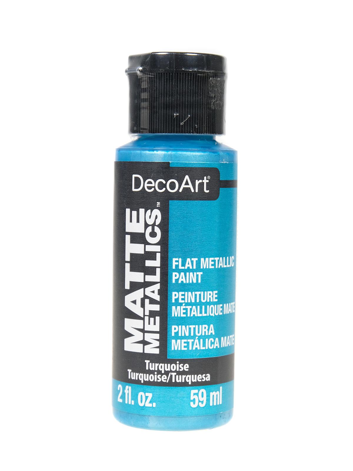 Matte Metallics Paint turquoise 2 oz.