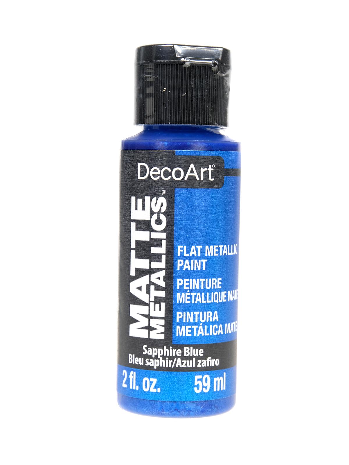 Matte Metallics Paint sapphire blue 2 oz.