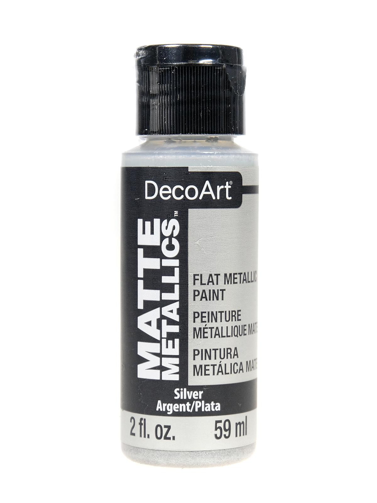 Matte Metallics Paint silver 2 oz.