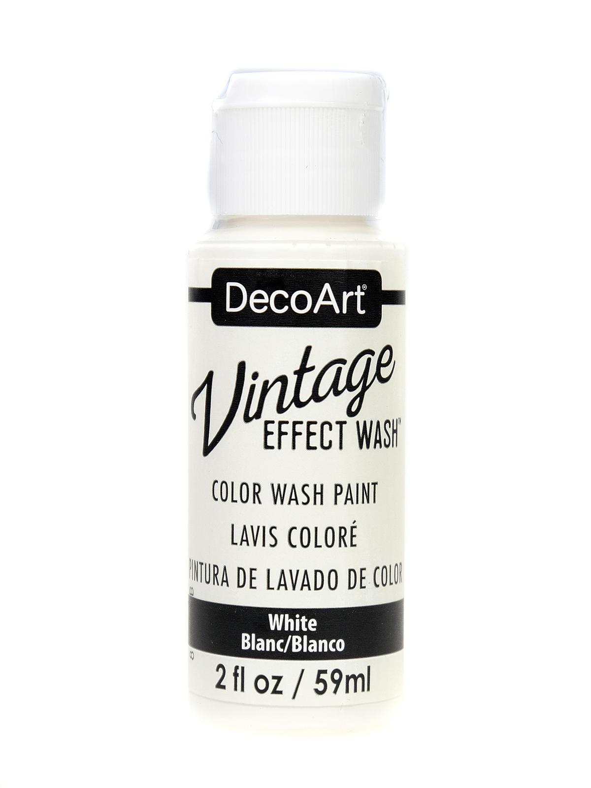 Vintage Effects Wash Paint white 2 oz.