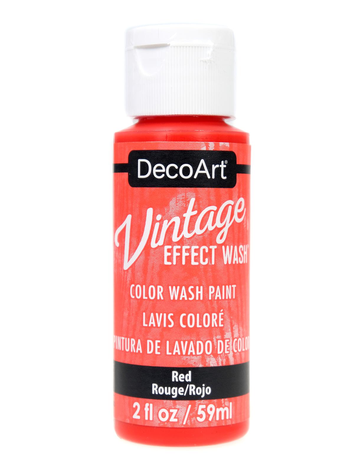 Vintage Effects Wash Paint red 2 oz.