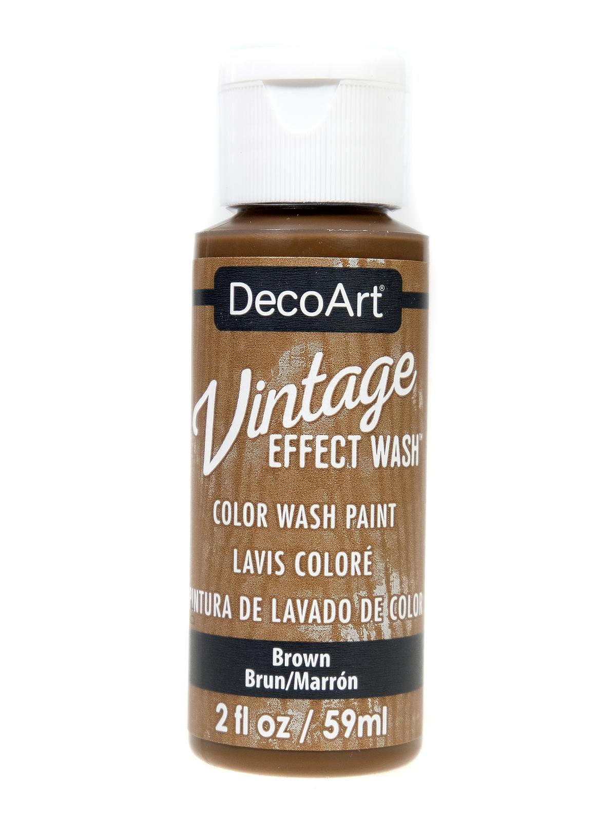 Vintage Effects Wash Paint brown 2 oz.