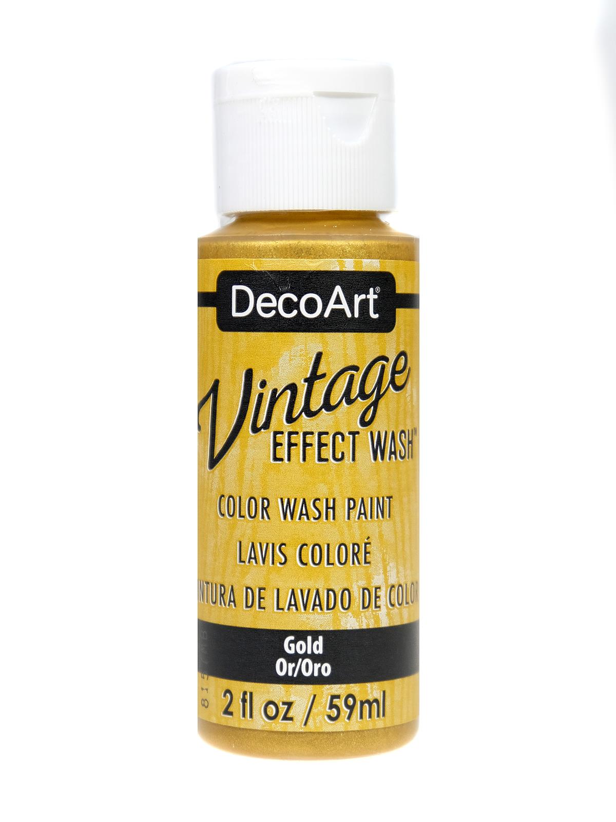 Vintage Effects Wash Paint gold 2 oz.