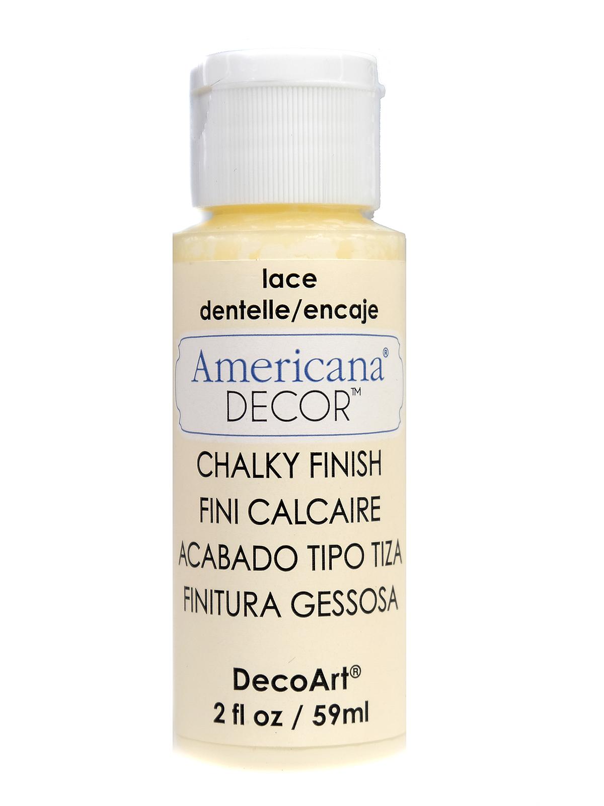 Americana Decor Chalky Finish Paint lace 2 oz.
