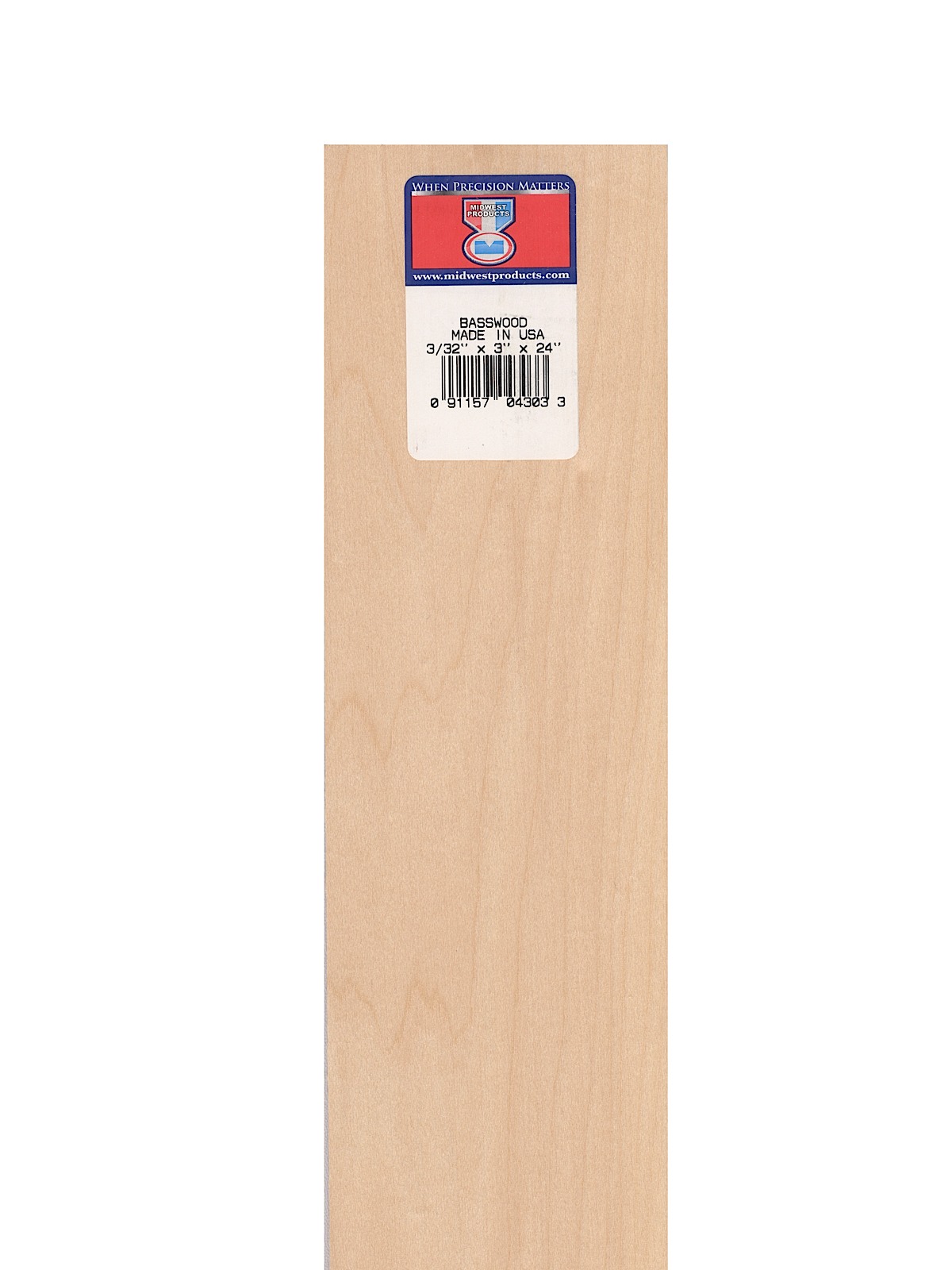 Basswood Sheets 1 32 in. 3 in. x 24 in.