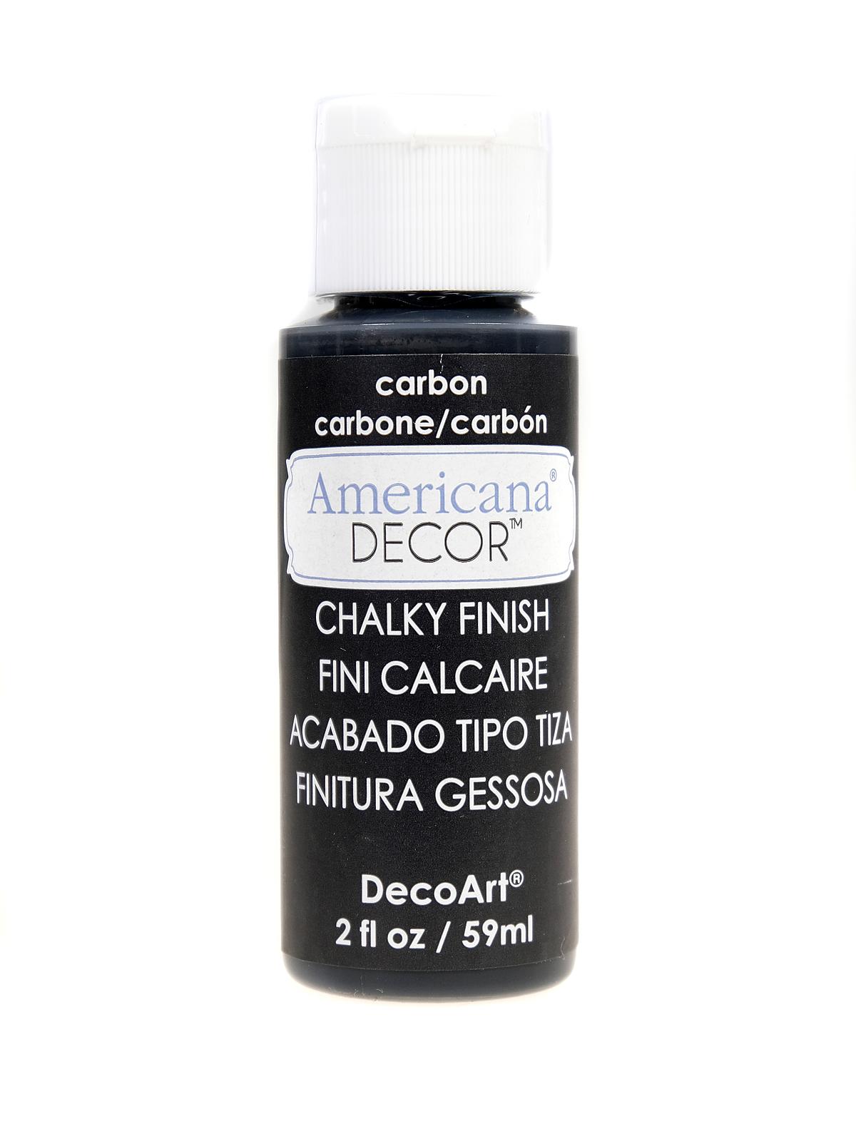 Americana Decor Chalky Finish Paint carbon 2 oz.