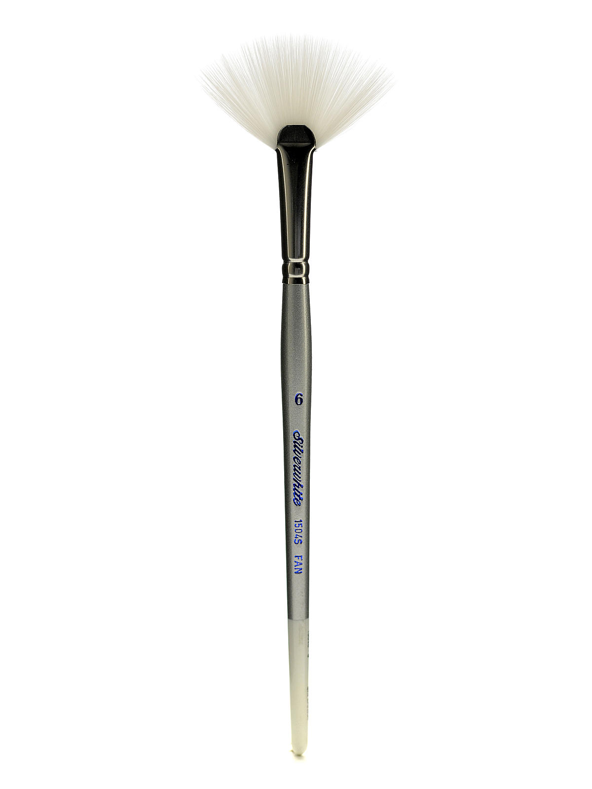 Silverwhite Series Synthetic Brushes Short Handle 6 fan