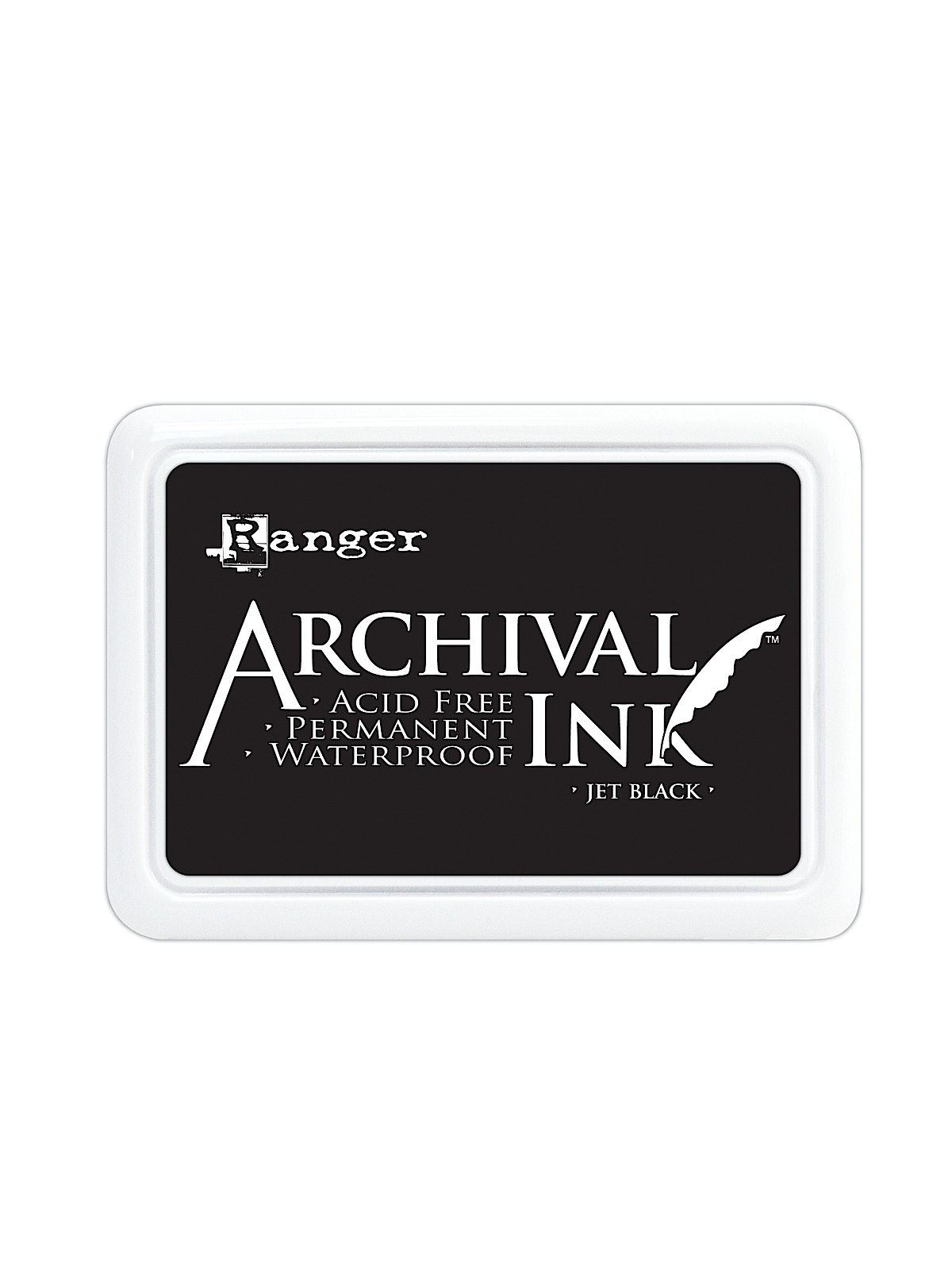 Archival Ink jet black 2 1 2 in. x 3 3 4 in. pad
