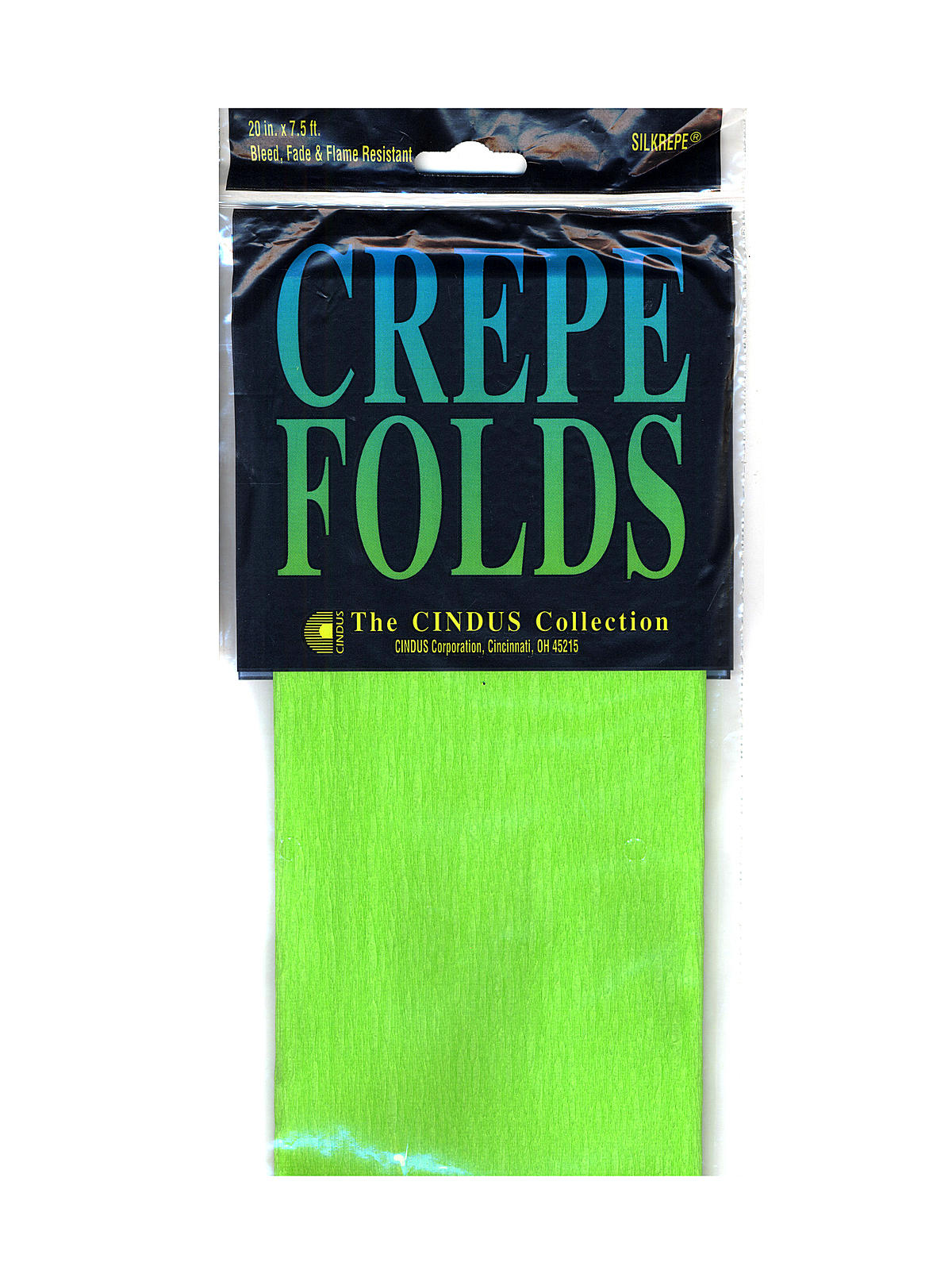 Crepe Paper Folds Light Green