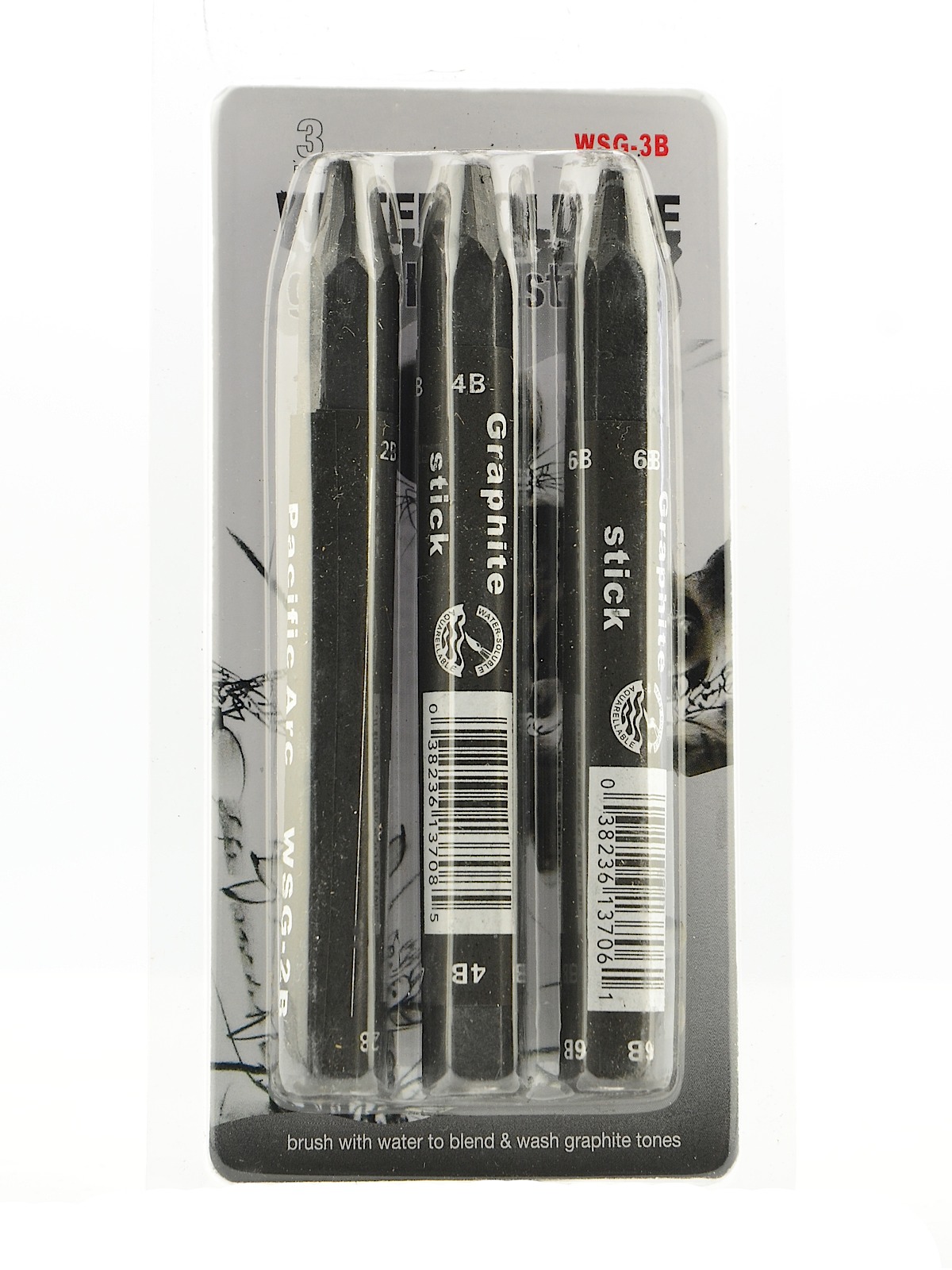 Jumbo Watersoluble Graphite Sticks medium set of 3