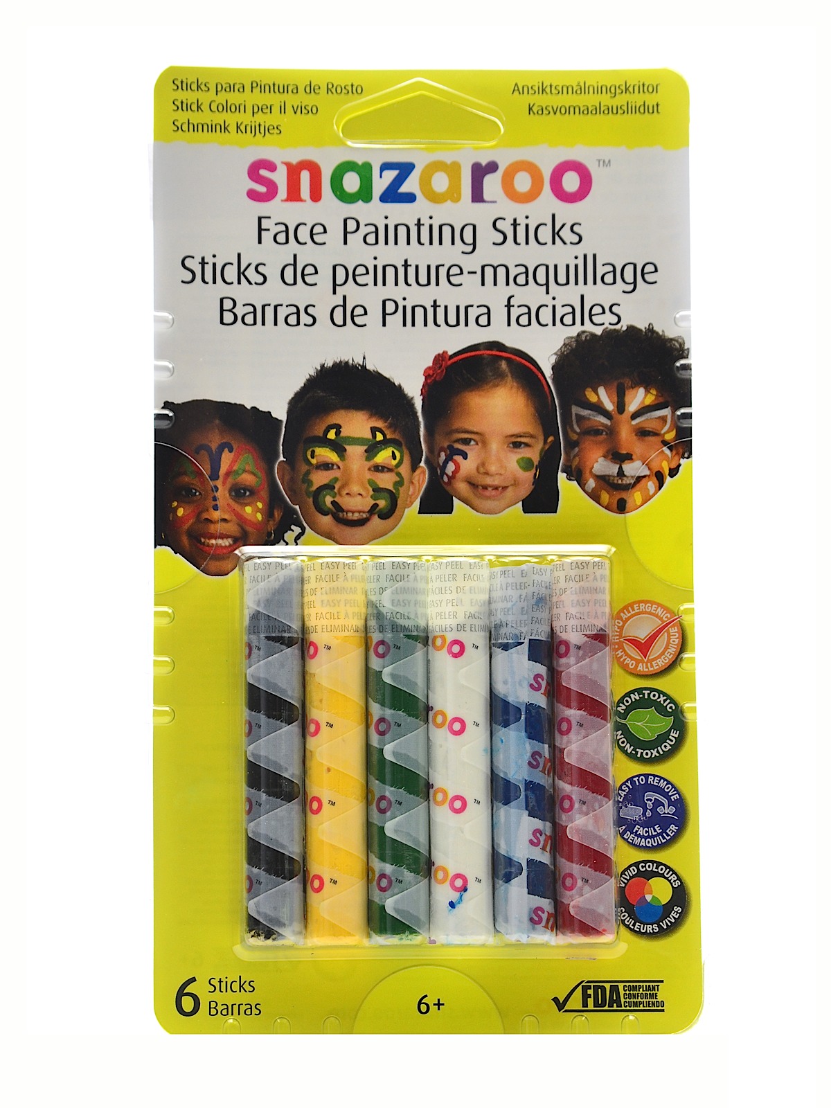 Face Painting Sticks Sets Rainbow Set Of 6