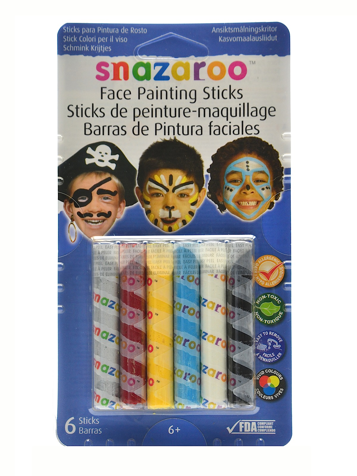 Face Painting Sticks Sets adventure set of 6