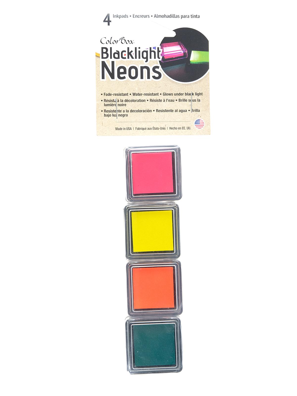 Colorbox Blacklight Neons Set 2 Pack Of 4