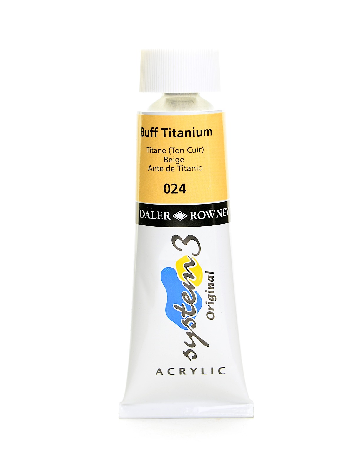 System 3 Acrylic Colour Buff Titanium 75 Ml