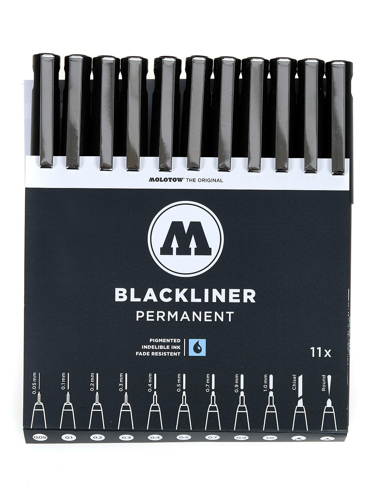 Blackliner Pen Sets 11 Assorted Complete