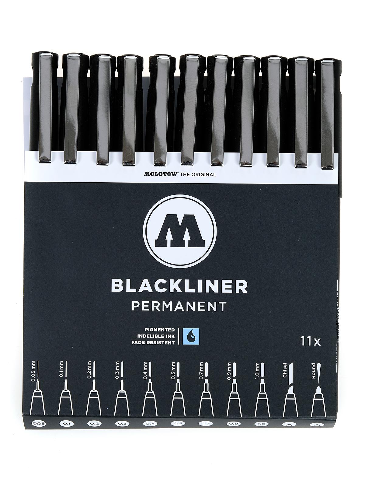 Blackliner Pen Sets 11 assorted complete