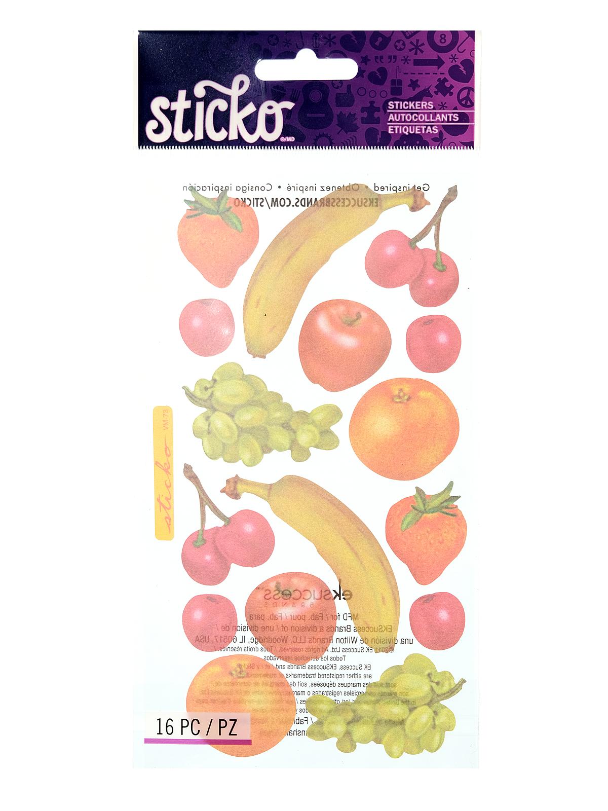 Classic Stickers fruity 18 pieces