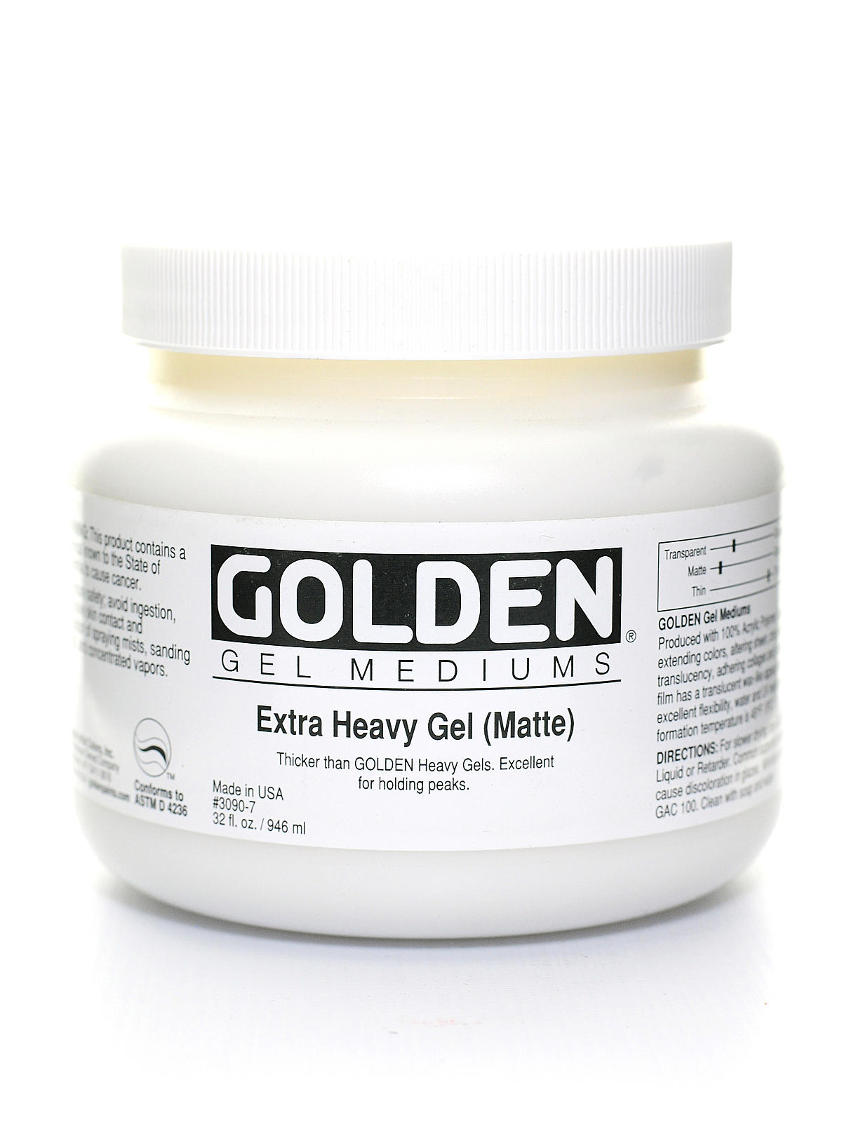 Gel Mediums extra heavy matte 32 oz.