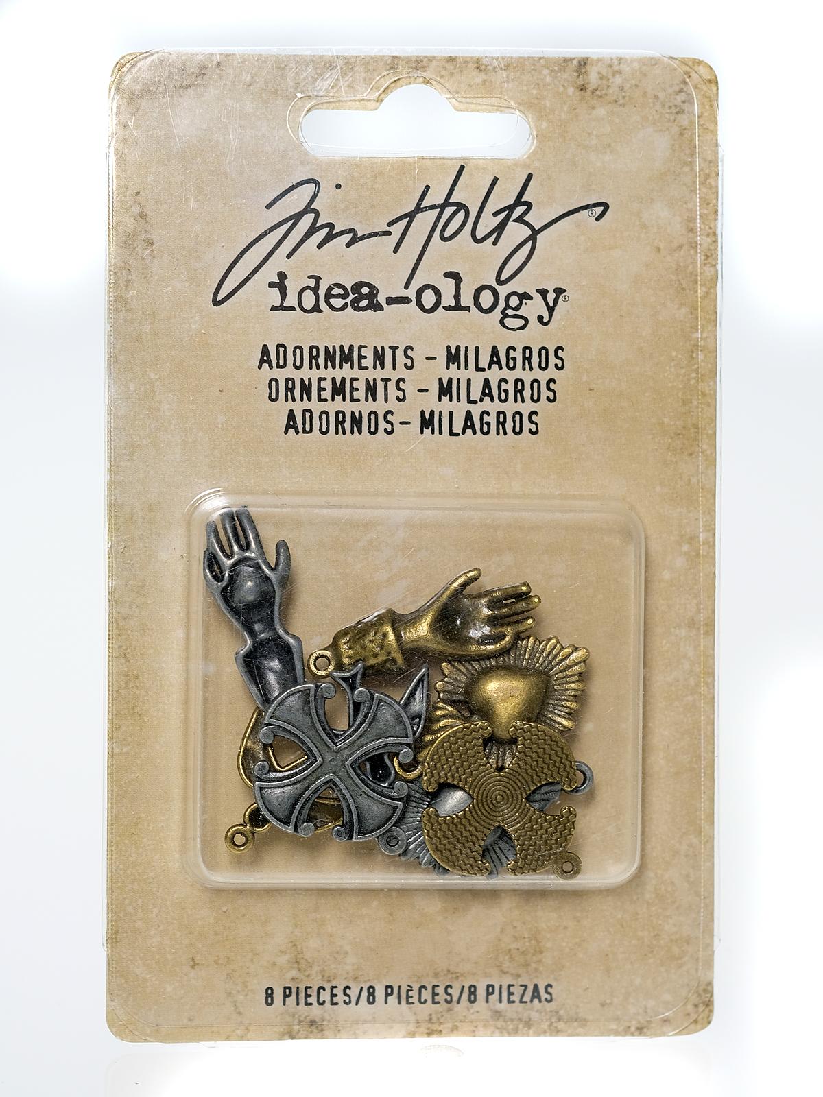 Idea-ology Findings milagros adornments charms pack of 8