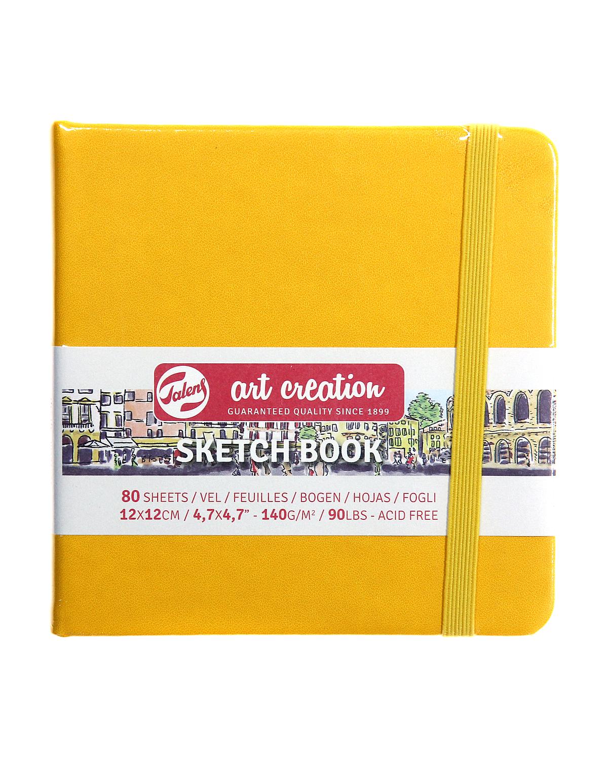 Art Creations Sketchbooks 140 g golden yellow 12 cm x 12 cm